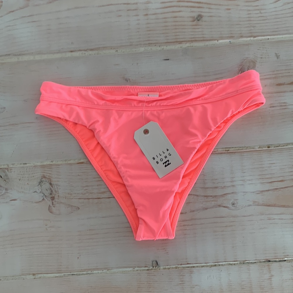 Billabong Bundle Of Bikini Bottoms! Pretty In Plaid High rise,&Sol Searcher pink - Picture 2 of 11